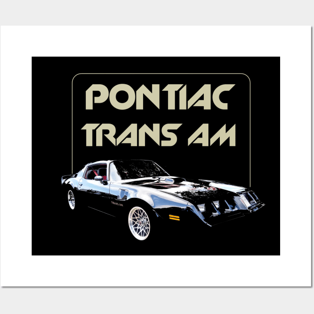 Pontiac Trans Am - Black Wall Art by MotorPix